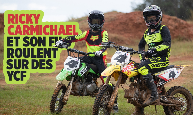 Ricky Carmichael roule YCF avec son fils
