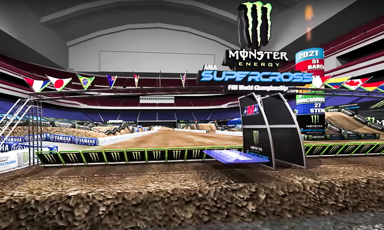 La piste virtuelle du SX de Houston 2