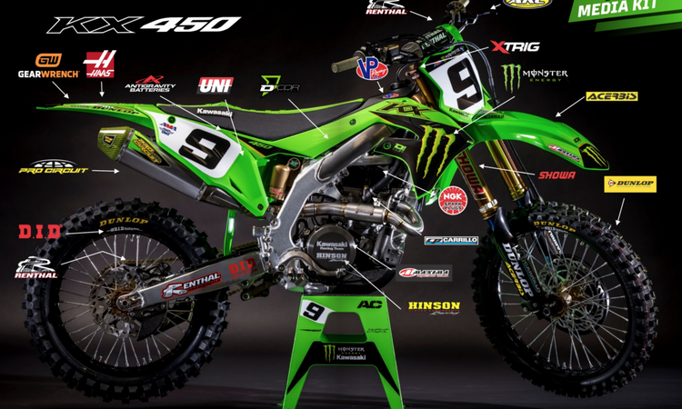 Le « kit média » Kawasaki USA