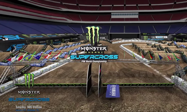 La piste virtuelle du SX de Houston 3