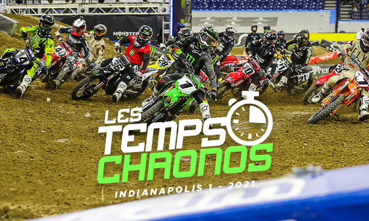Les temps chronos du SX d'Indianapolis 1
