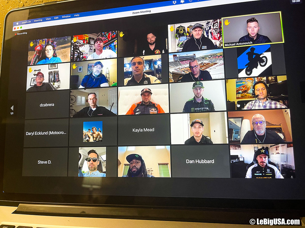 SX Houston 1 : la conf' de presse « Zoom »