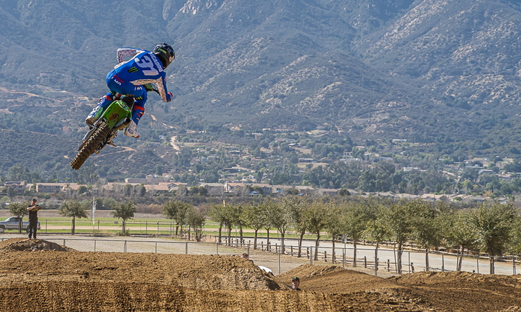 Cameron McAdoo sur la Kawa Pro Circuit 250