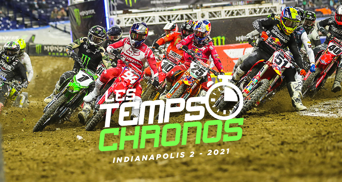 Les temps chronos du SX d’Indianapolis 2