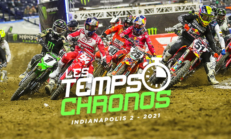 Les temps chronos du SX d’Indianapolis 2
