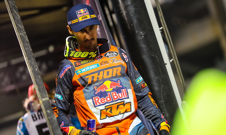 Marvin Musquin après sa chute (Arlington 1)