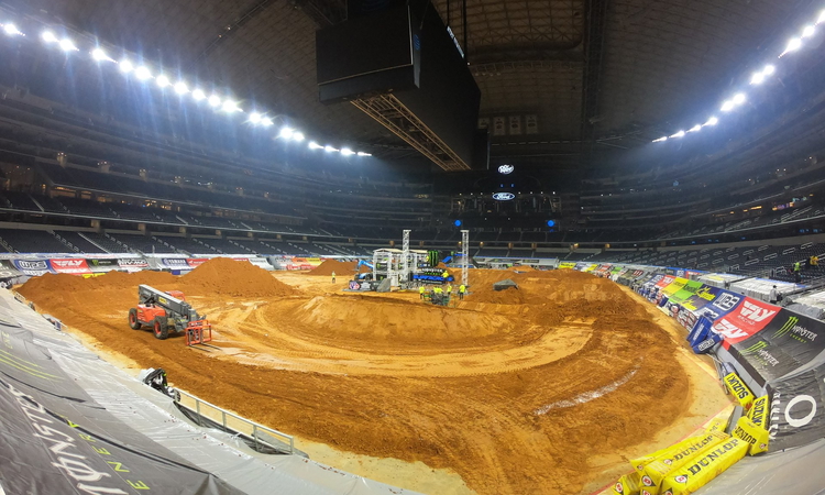 La construction de la piste d'Arlington 3