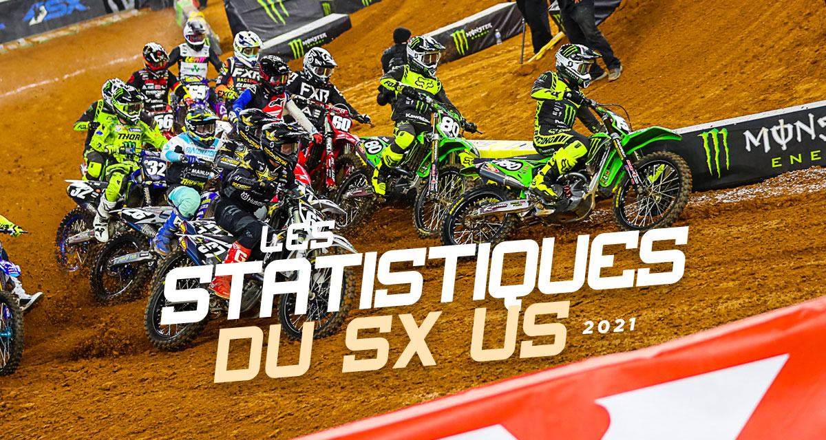Statistiques SX US 2021 après 12 épreuves