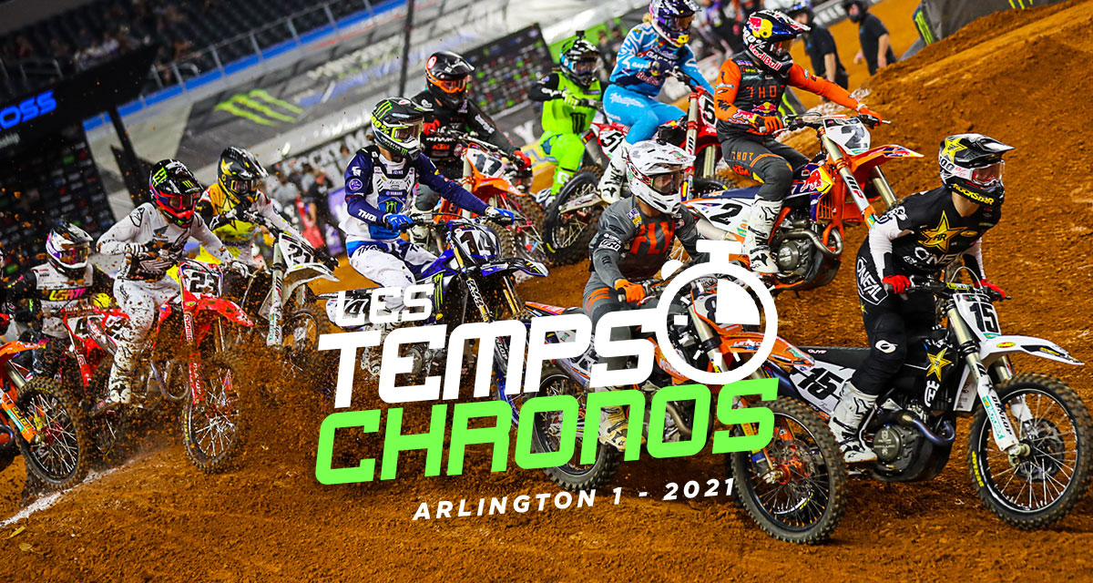 Les temps chronos du SX d'Arlington 1