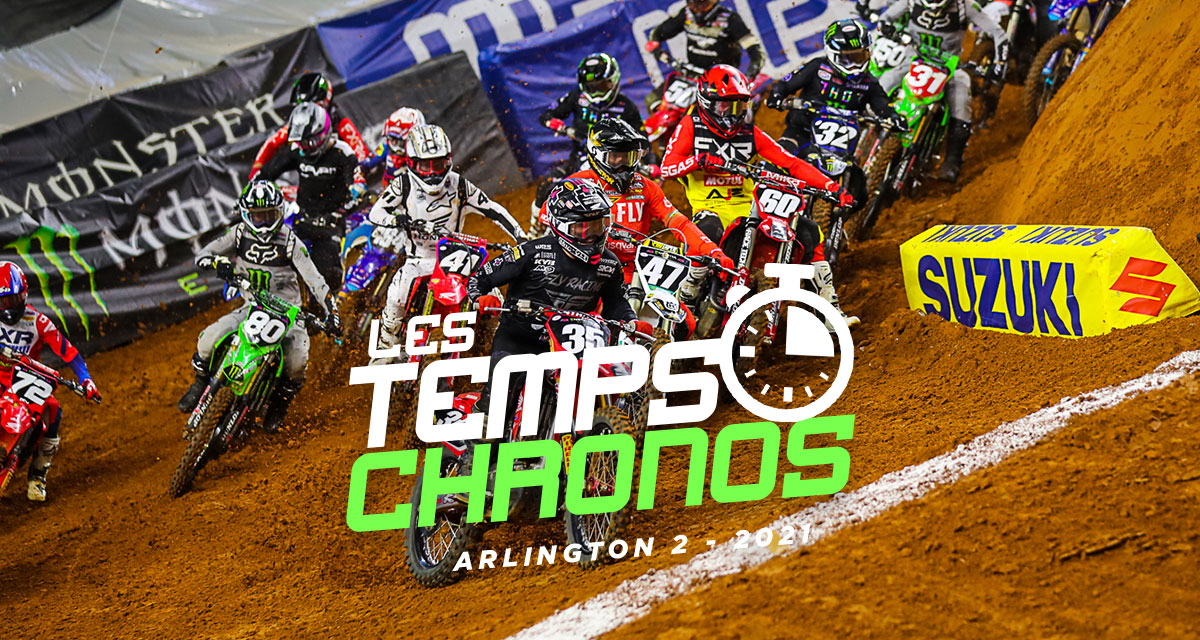 Les temps chronos du SX d’Arlington 2