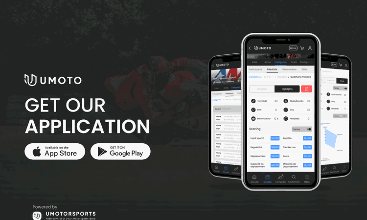 UMotorsports, une app' pour vos résultats