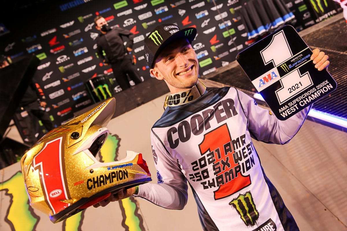 Justin Cooper est Champion SX 250 (Ouest)