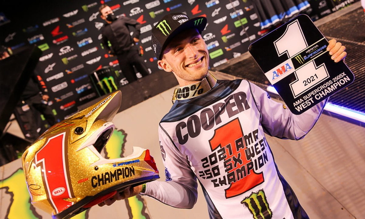Justin Cooper est Champion SX 250 (Ouest)
