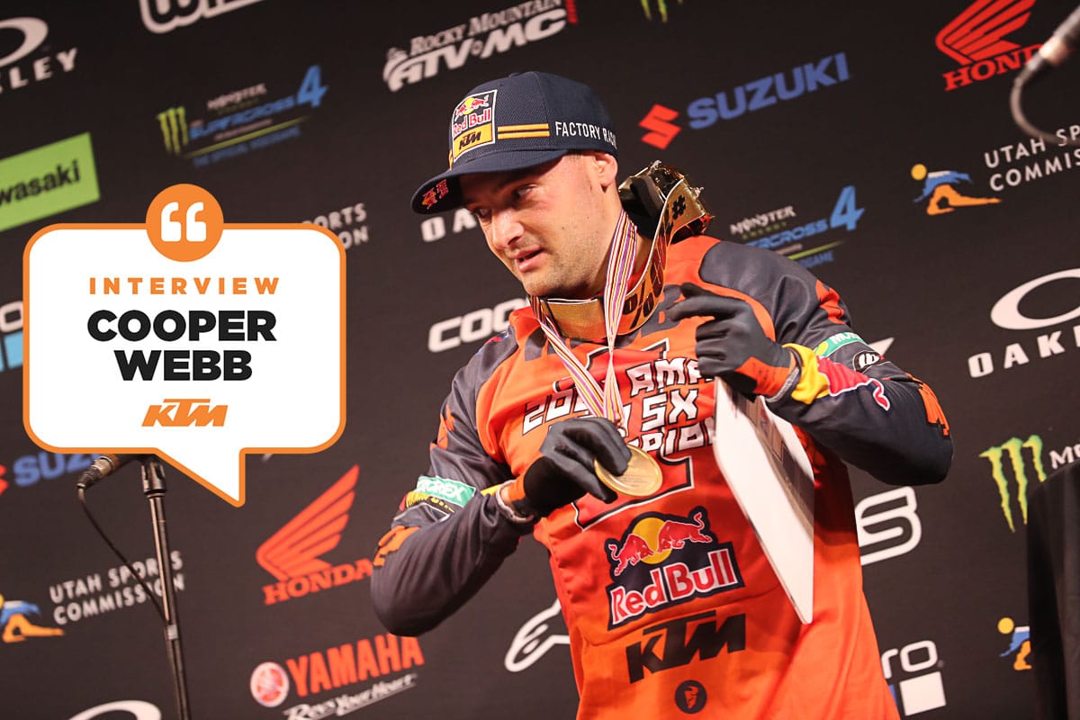 Cooper Webb : « la cerise sur le gâteau »