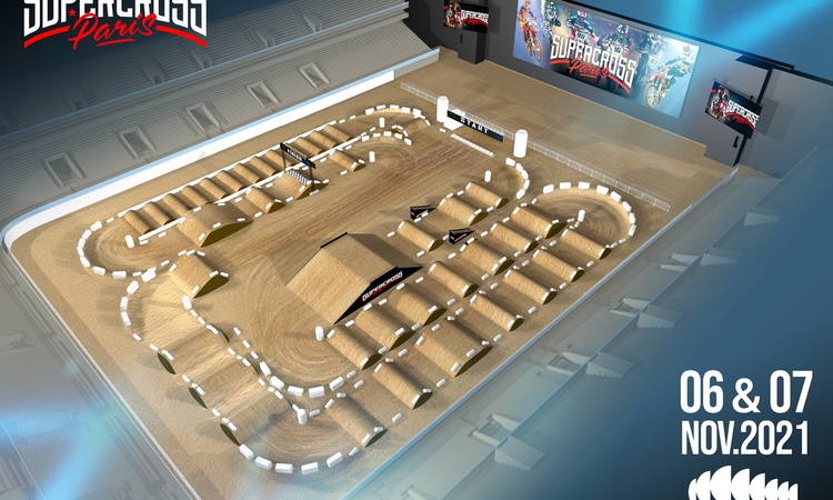 La piste du Supercross de Paris 2021