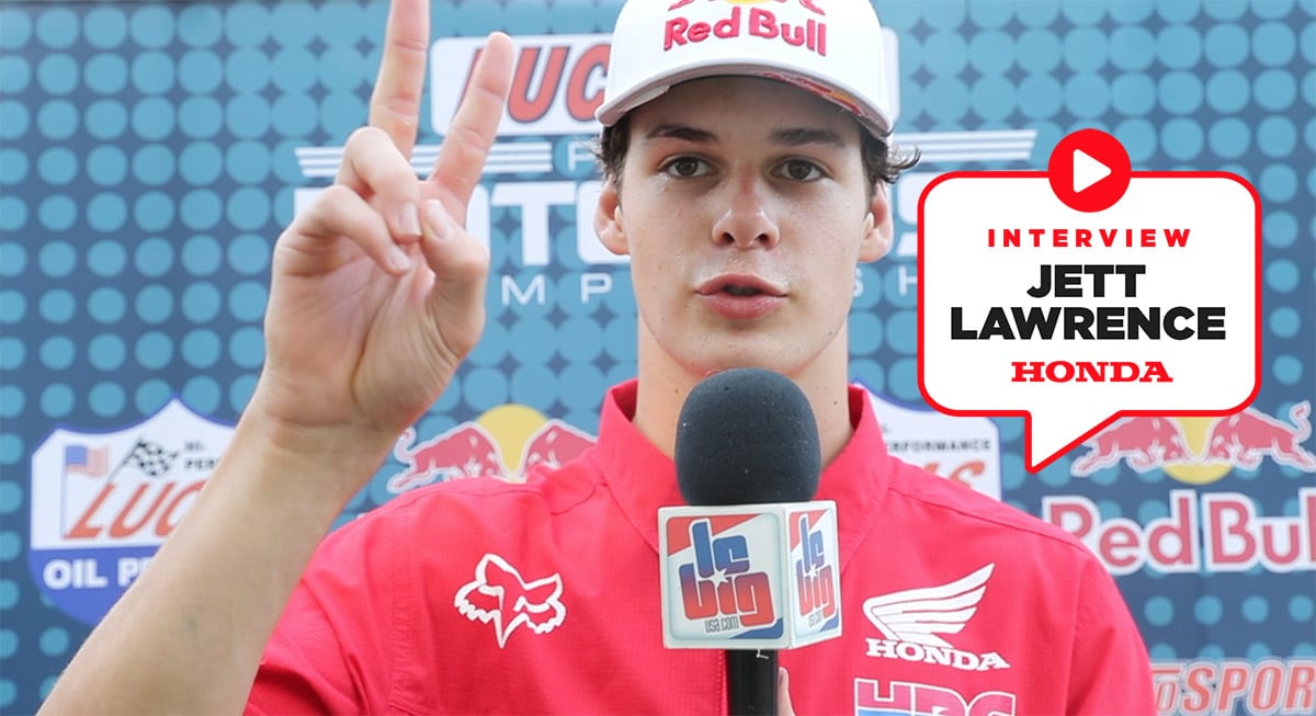 Jett Lawrence : « garder la plaque rouge »