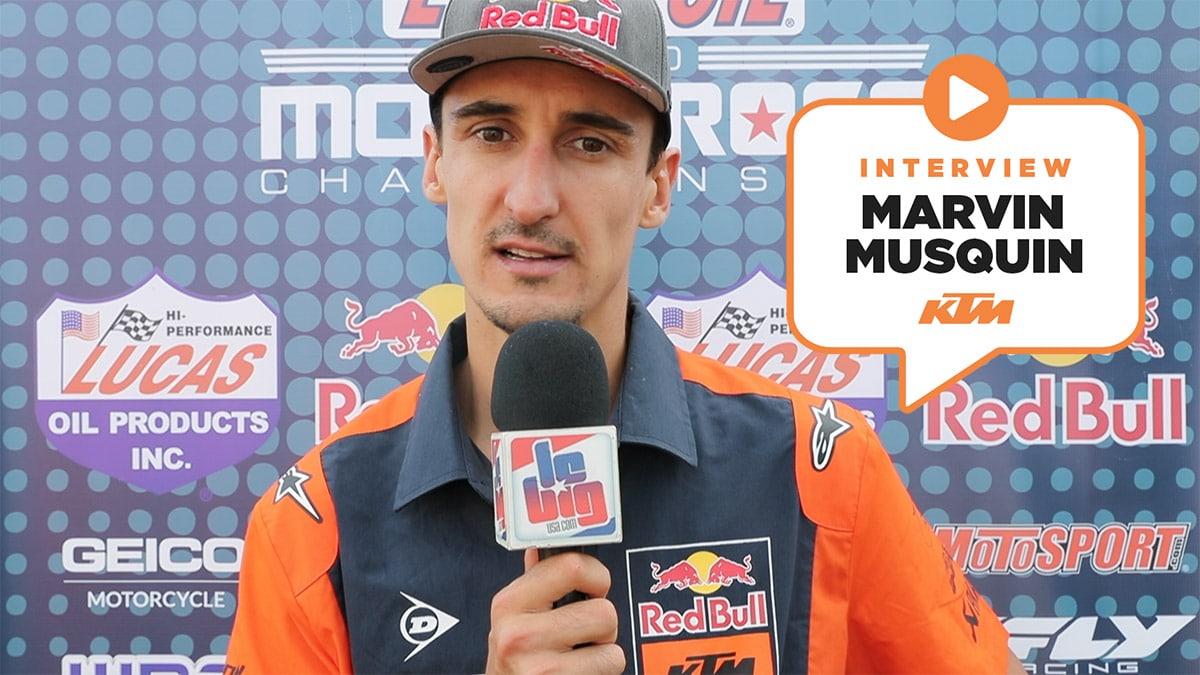Marvin Musquin : « on enchaine »