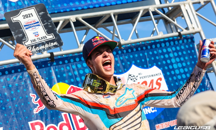 Jett Lawrence est Champion outdoor US 250