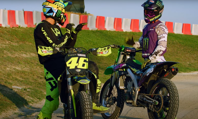 Axel Hodges et Valentino Rossi réunis
