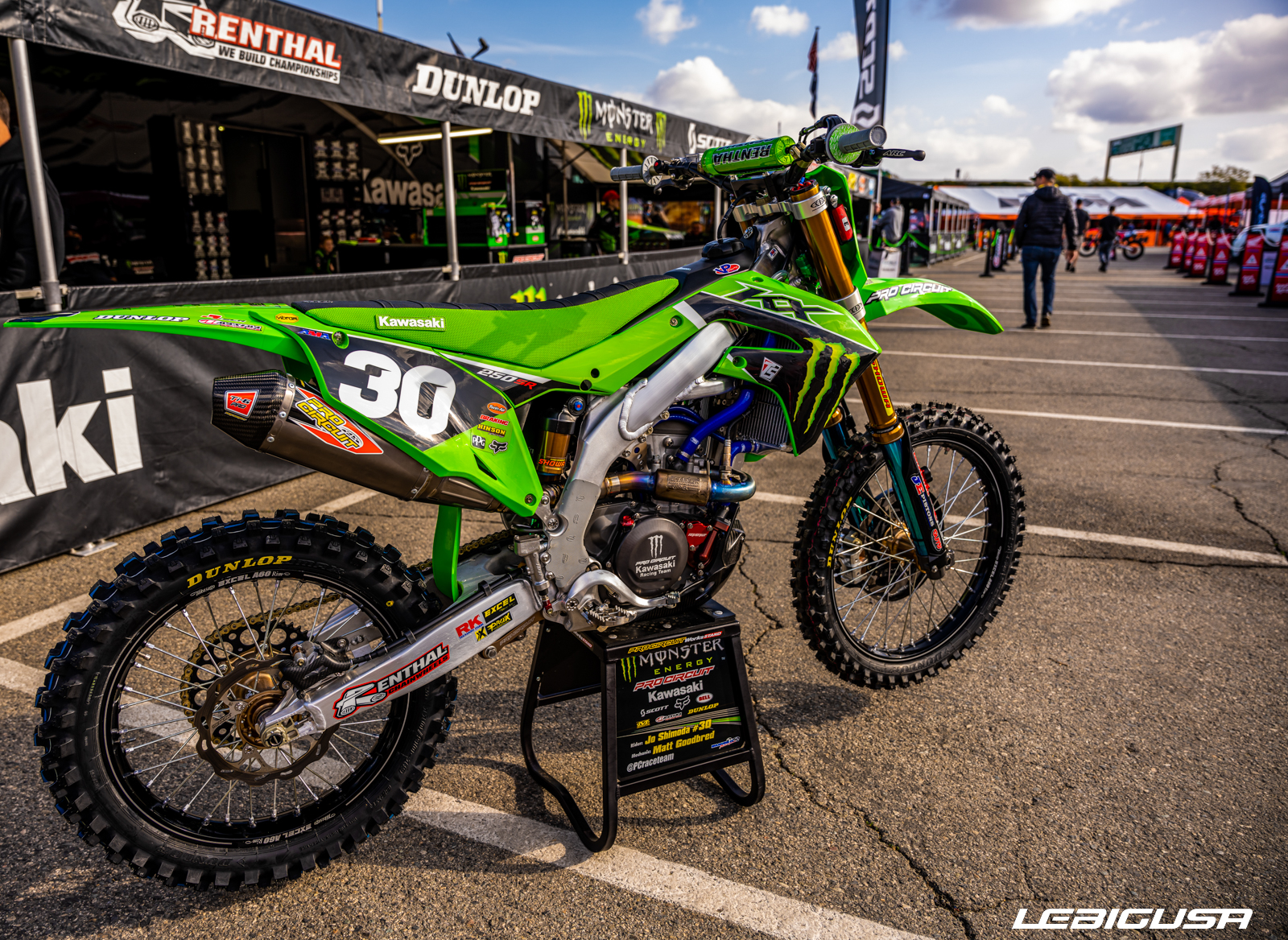 La Kawasaki KX 250 de Jo Shimoda