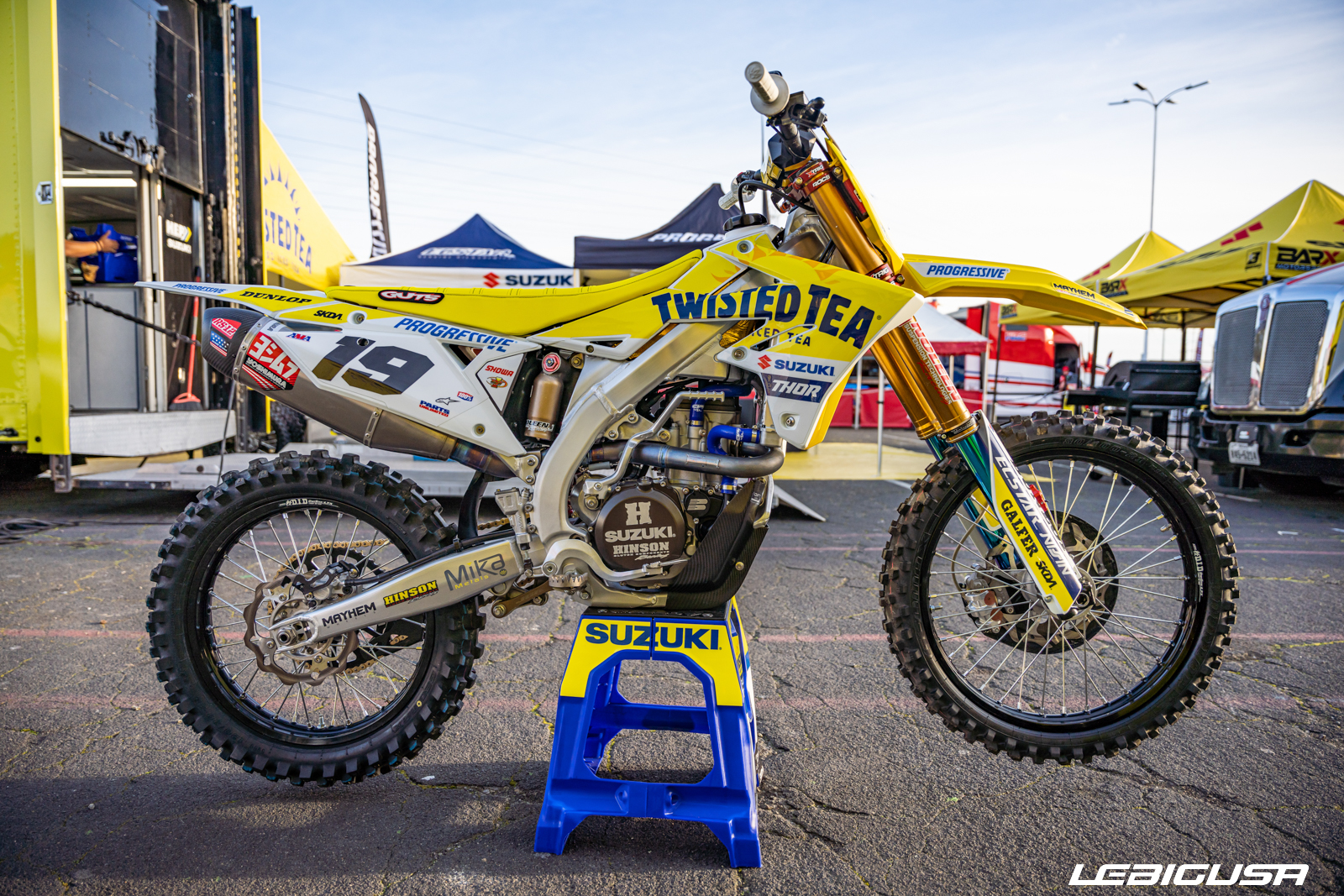 La Suzuki RMZ 450 de Justin Bogle
