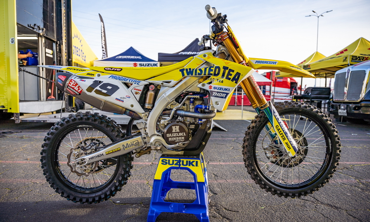 La Suzuki RMZ 450 de Justin Bogle