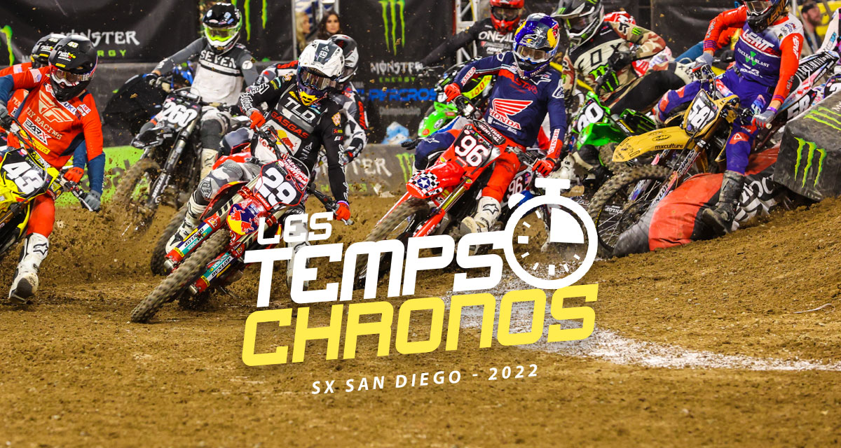 Les temps chronos du SX de San Diego