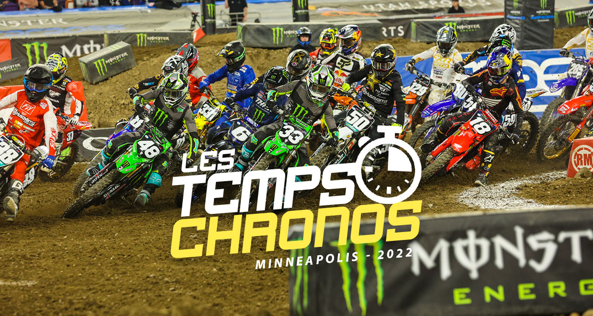 Les temps chronos du SX de Minneapolis