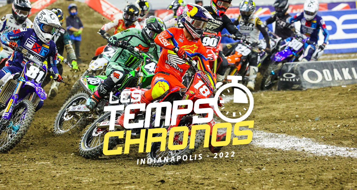 Les temps chronos du SX d’Indianapolis