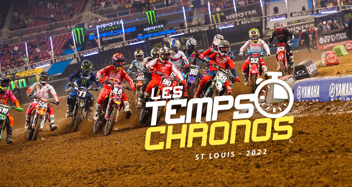 Les temps chronos du SX de St Louis