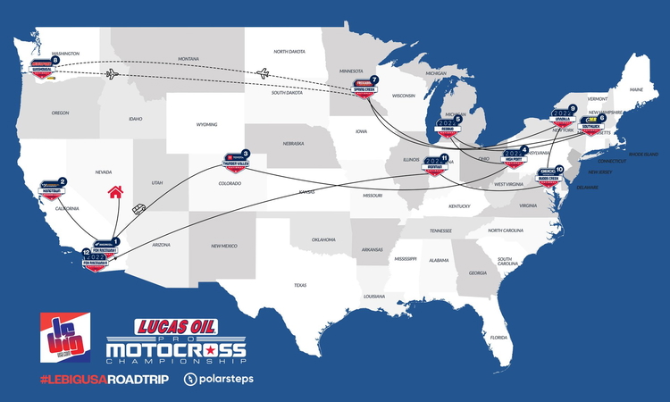La saison Pro Motocross 2022 avec le van LeBigUSA