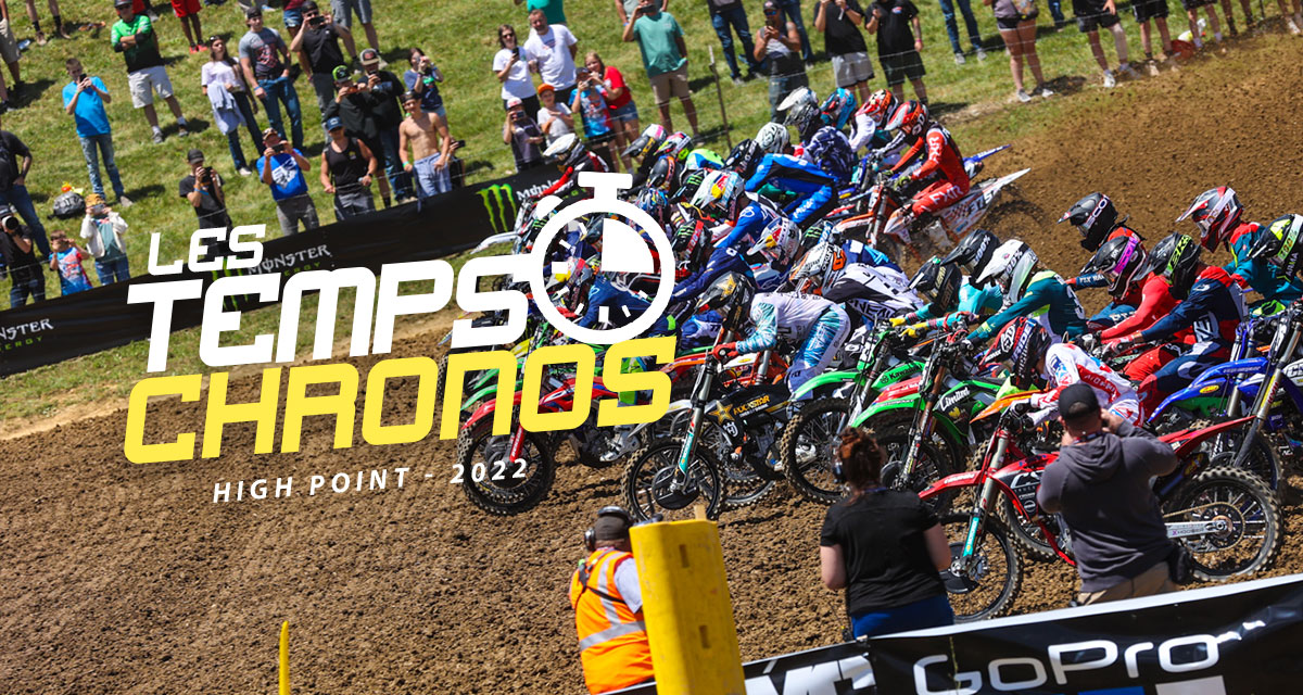 Les temps chronos du MX d'High Point