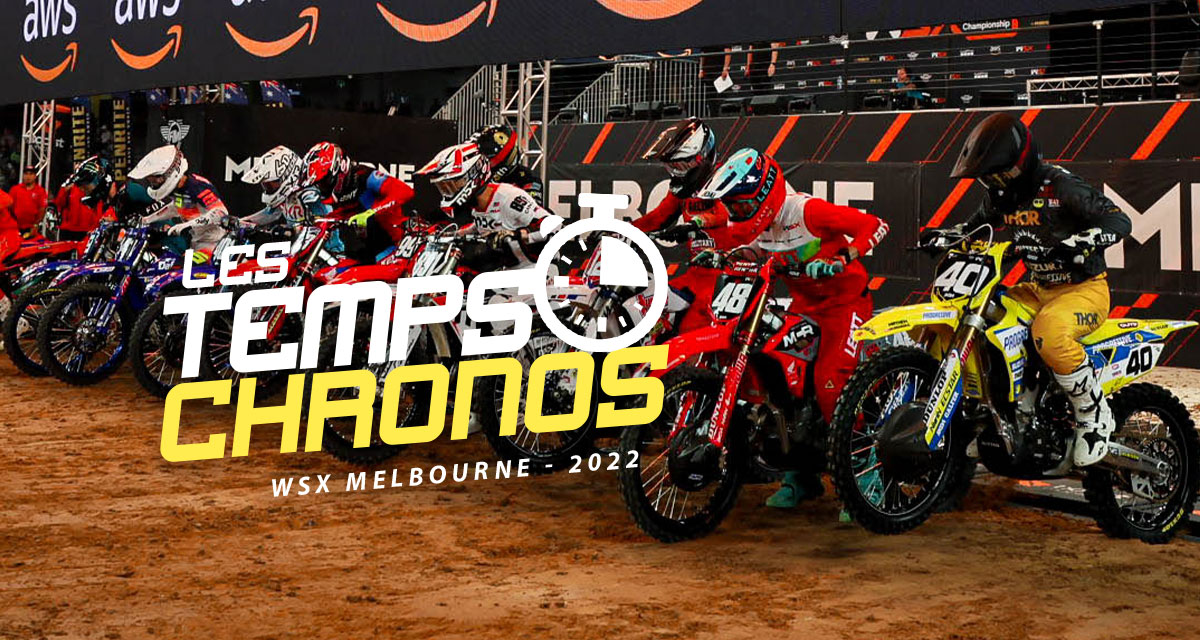 Les temps chronos du SX de Melbourne