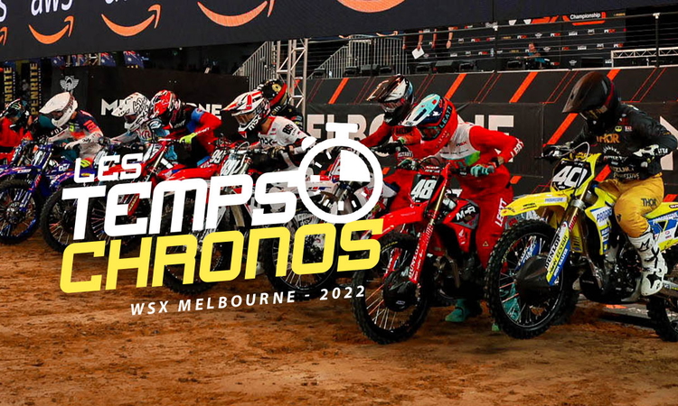 Les temps chronos du SX de Melbourne