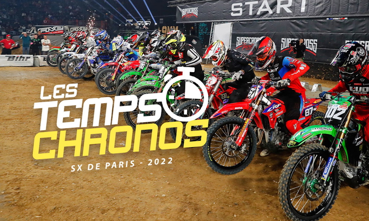 Les temps chronos du SX de Paris