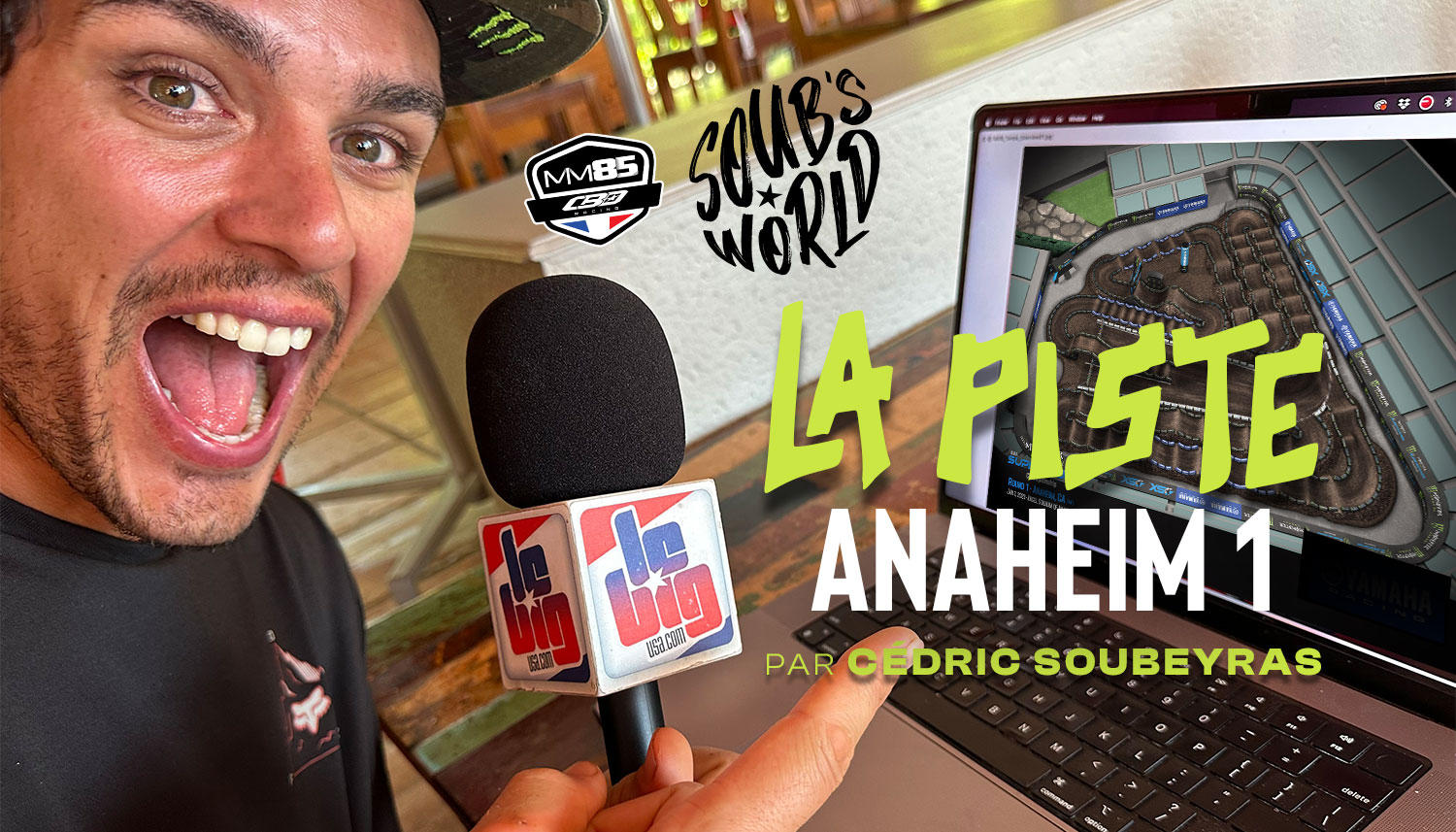 La piste du SX d'Anaheim 1 par Cédric Soubeyras