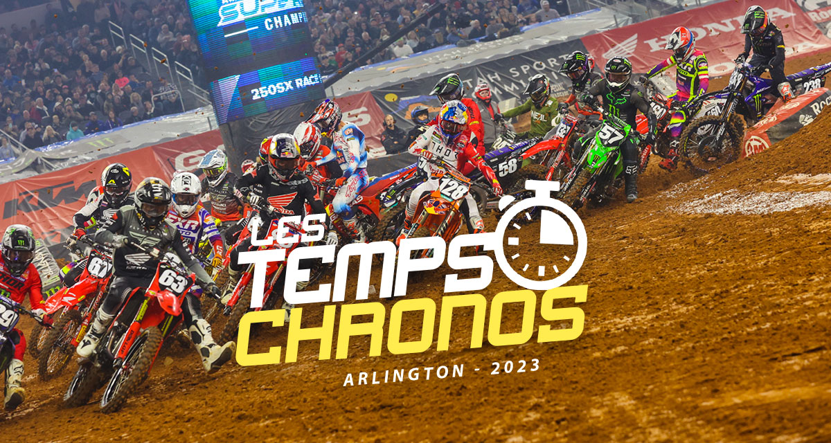 Les temps chronos du SX d’Arlington