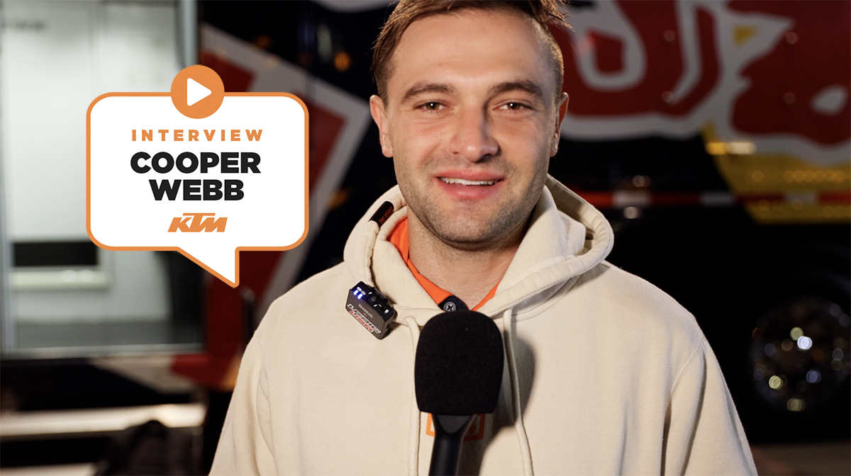 Cooper Webb : « je suis dans une bonne position »