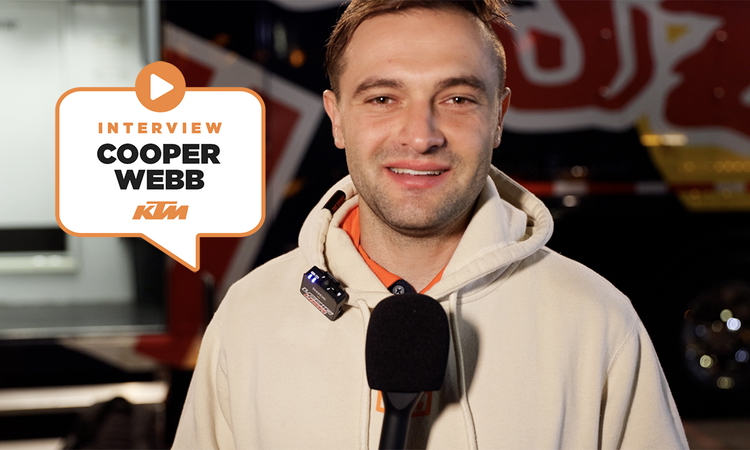 Cooper Webb : « je suis dans une bonne position »