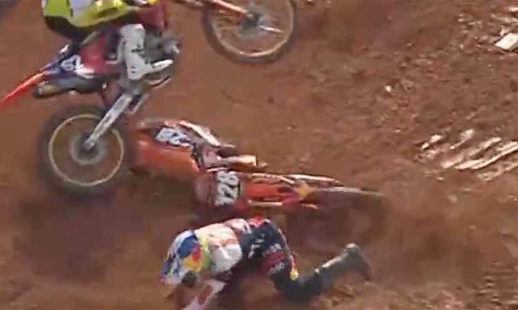 La chute de Tom Vialle (SX Atlanta)