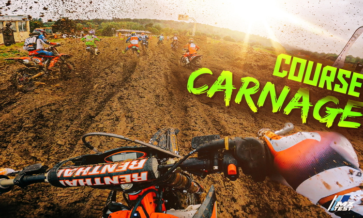 Course dans la boue en Elite pour MX Test