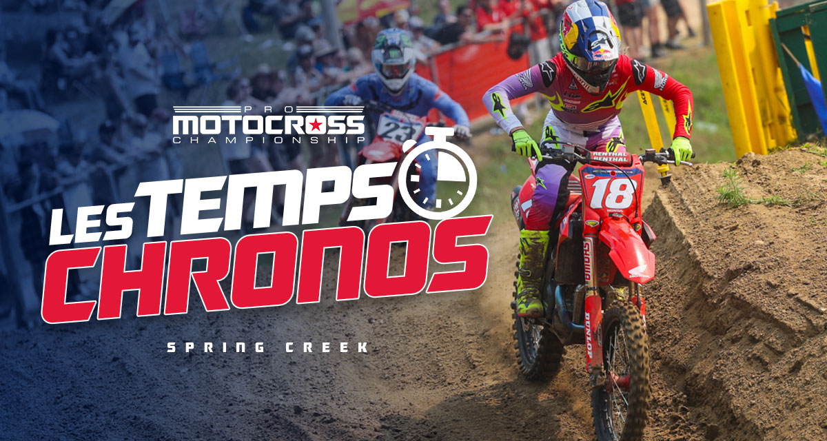Les temps chronos du MX de Spring Creek