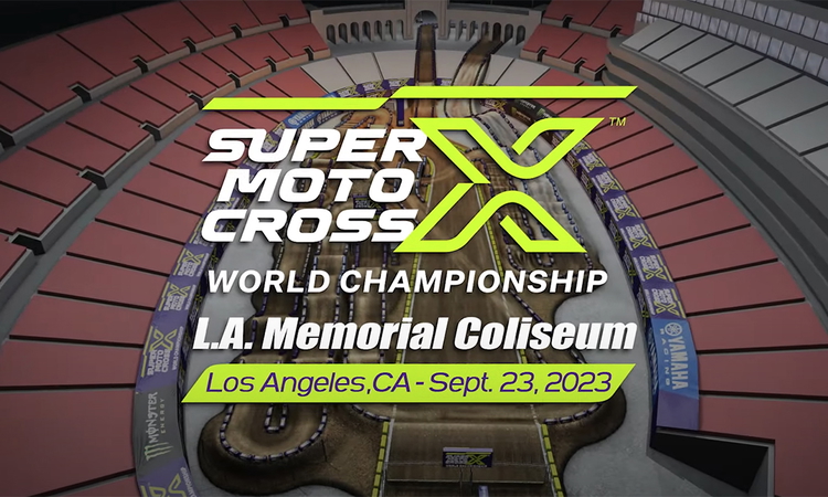La piste virtuelle du SMX de Los Angeles
