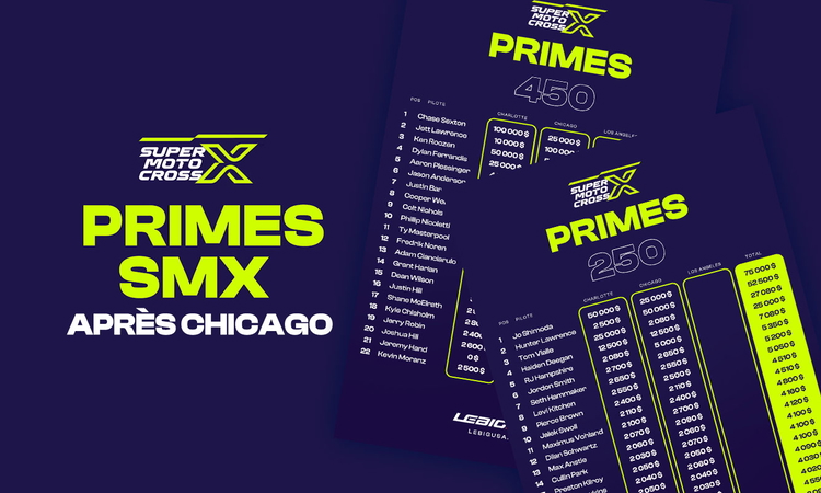 Les primes du SMX après Chicago