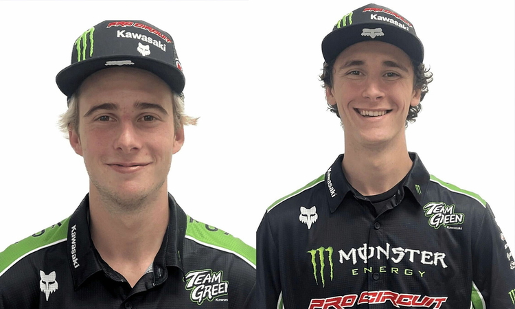 Kitchen et Vohland chez Kawasaki Pro Circuit