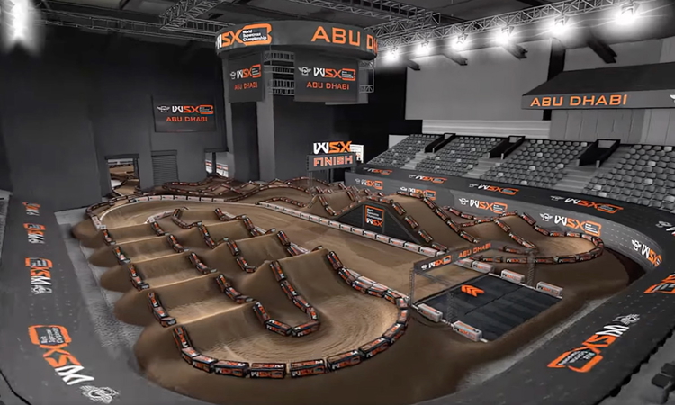 La piste virtuelle du WSX d'Abu Dhabi