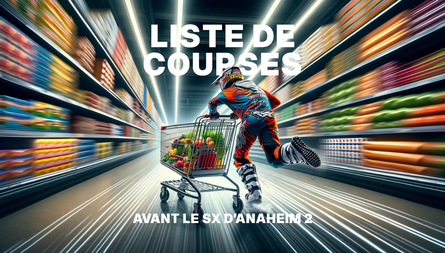 Liste de courses avant le SX d'Anaheim 2