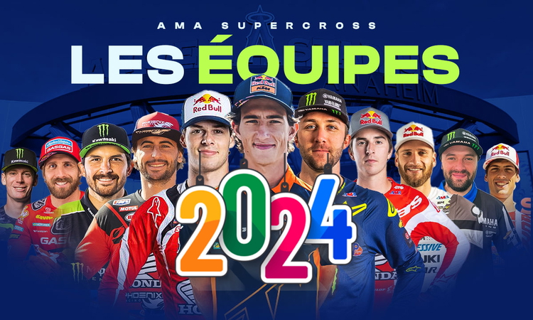 Les équipes du Supercross US 2024