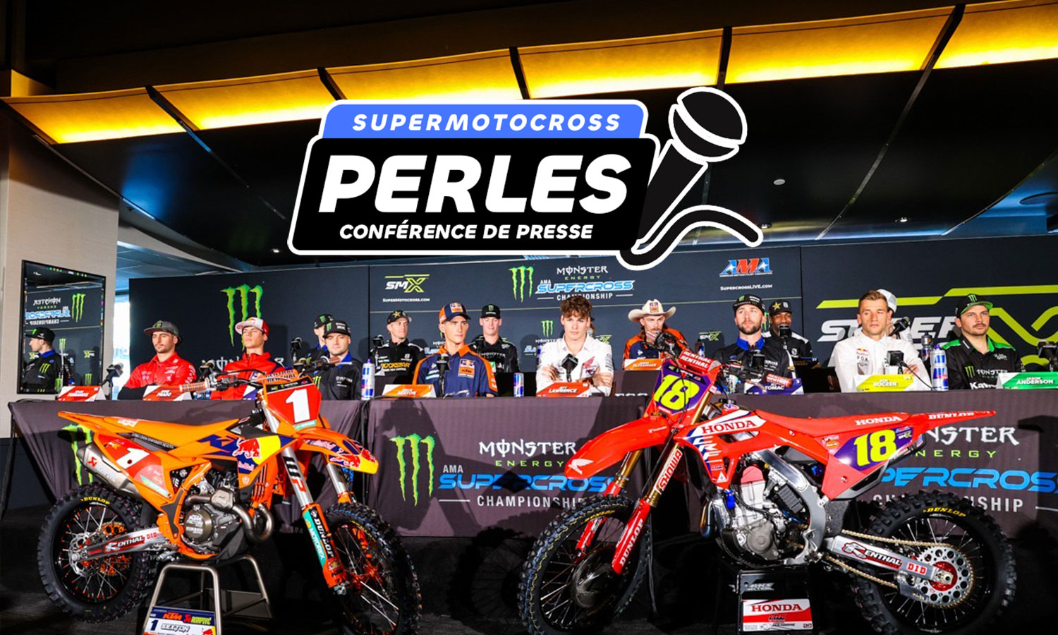 La conférence de presse SuperMotocross (A1)