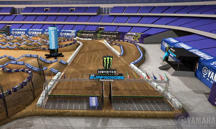 La piste virtuelle du SX d'Arlington